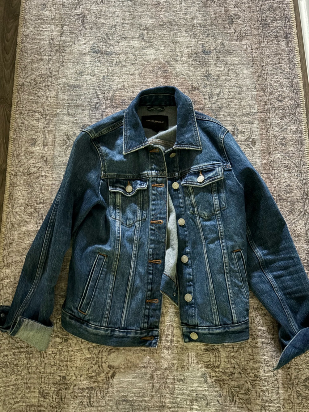 Banana Republic Factory Dark Blue Denim Jacket